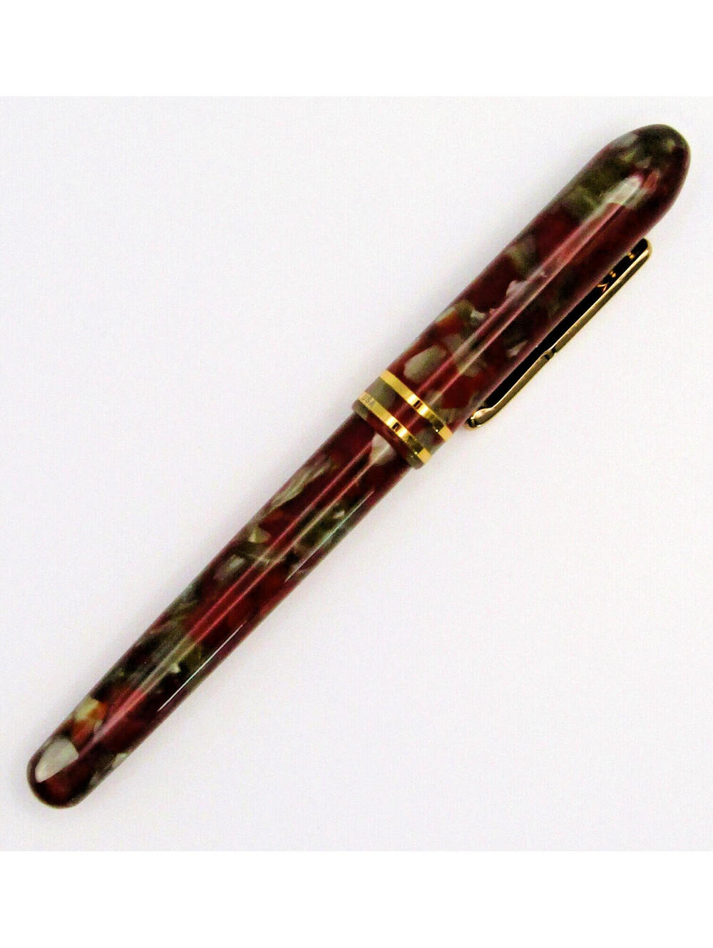 Conklin Symetrik CF Fountain Pen Red/Gray with Medium Nib